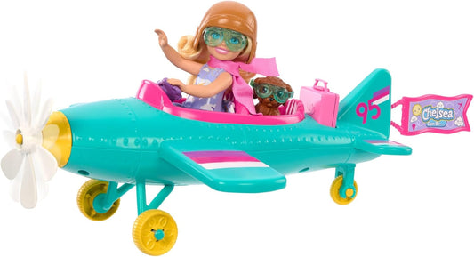 Barbie Chelsea Can Be Doll & Plane Playset, 2-Seater Aircraft - Edward Leonard Conroy Ltd