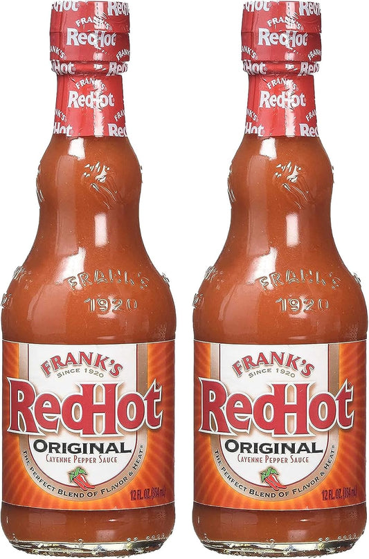 Frank's Redhot Original Cayenne Pepper Hot Sauce 354ml - Pack of 2