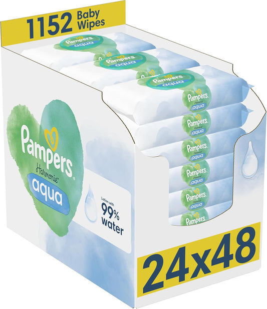 Pampers Harmonie Baby Wipes Aqua