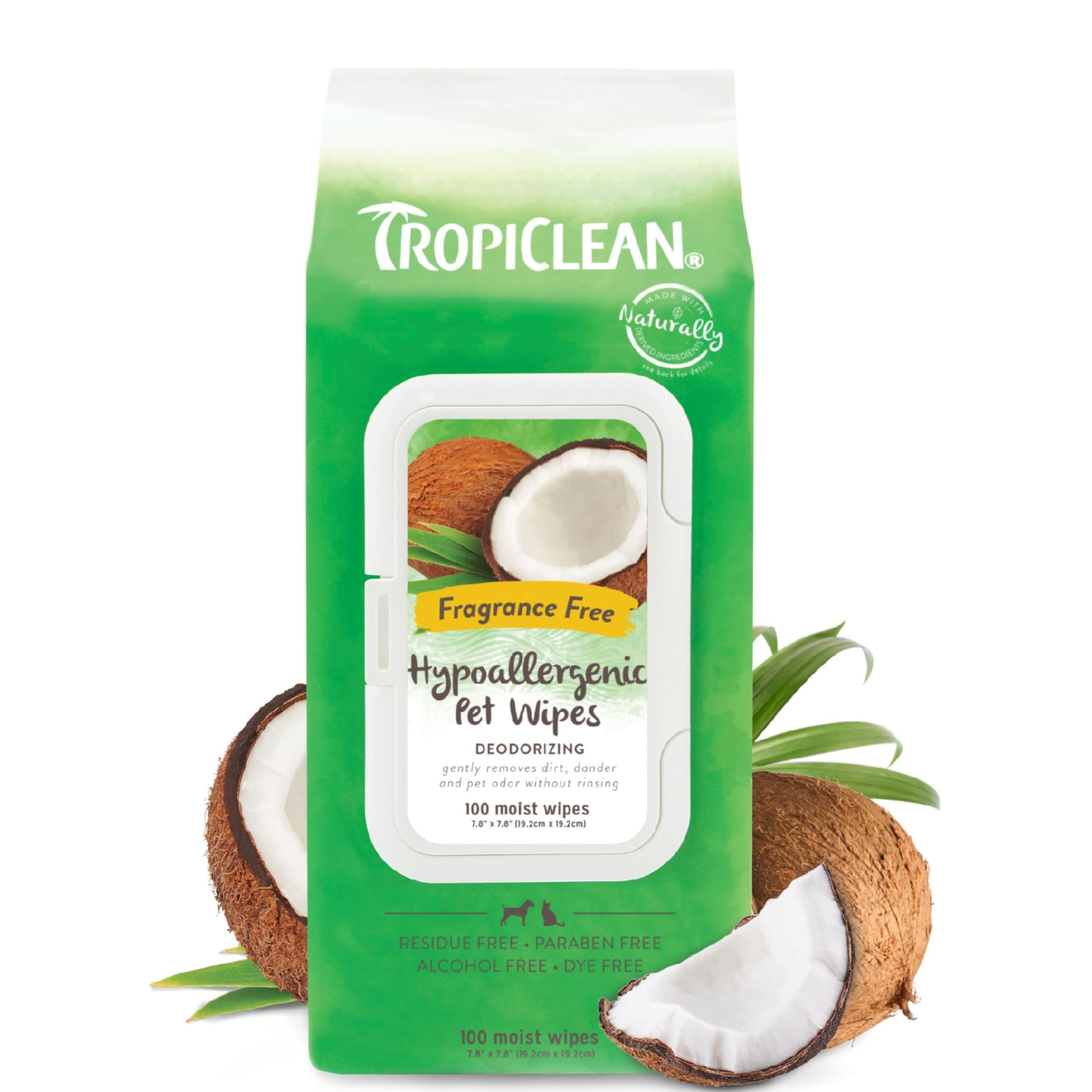 TropiClean Tropiclean Hypoallergenic Wipes 100s - Edward Leonard Conroy Ltd
