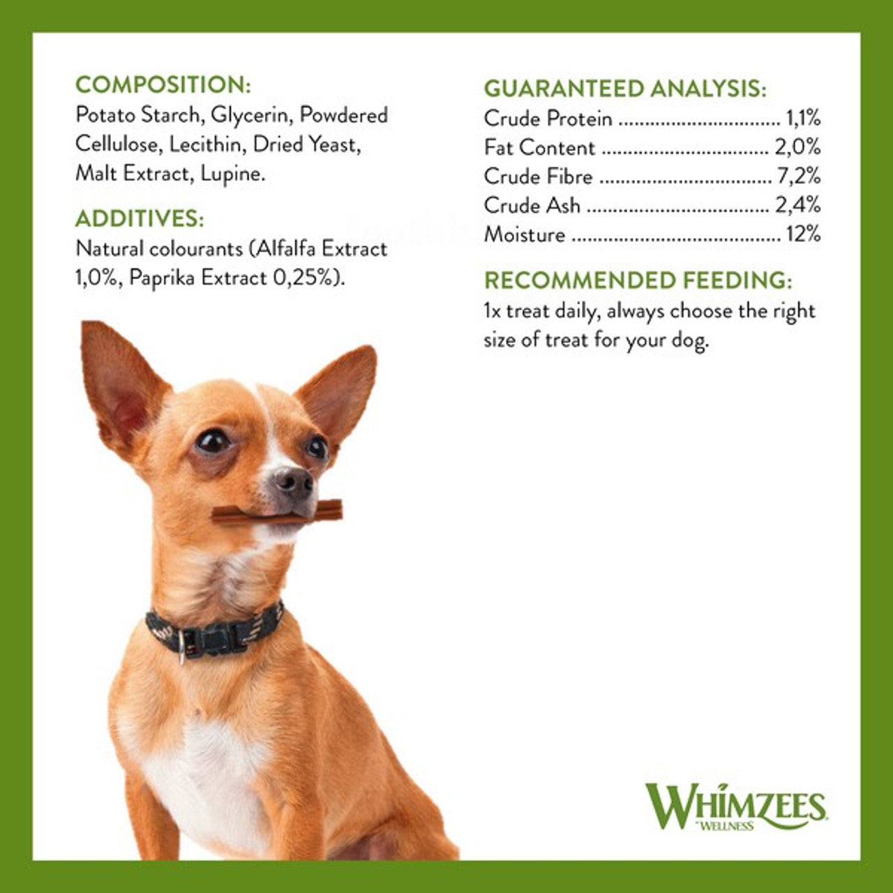 Whimzees Medium Stix Dog Dental Chews - 100 Pack