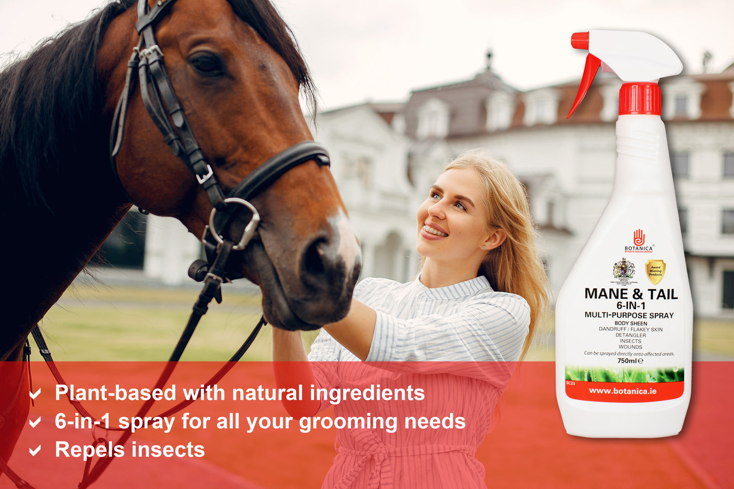 Botanica 6 in 1 Spray Mane & Tail 750ml
