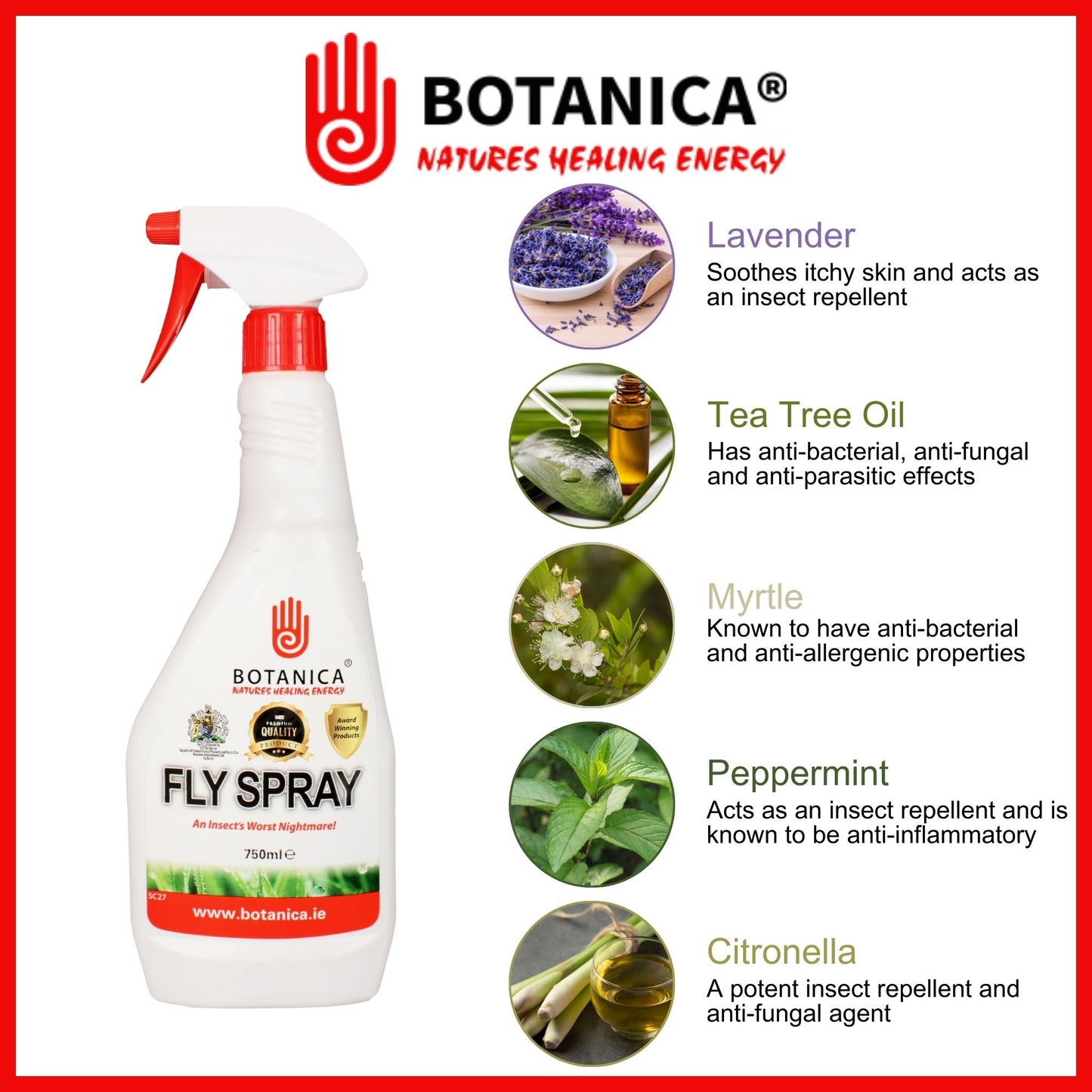 Botanica Fly Spray, 750ml