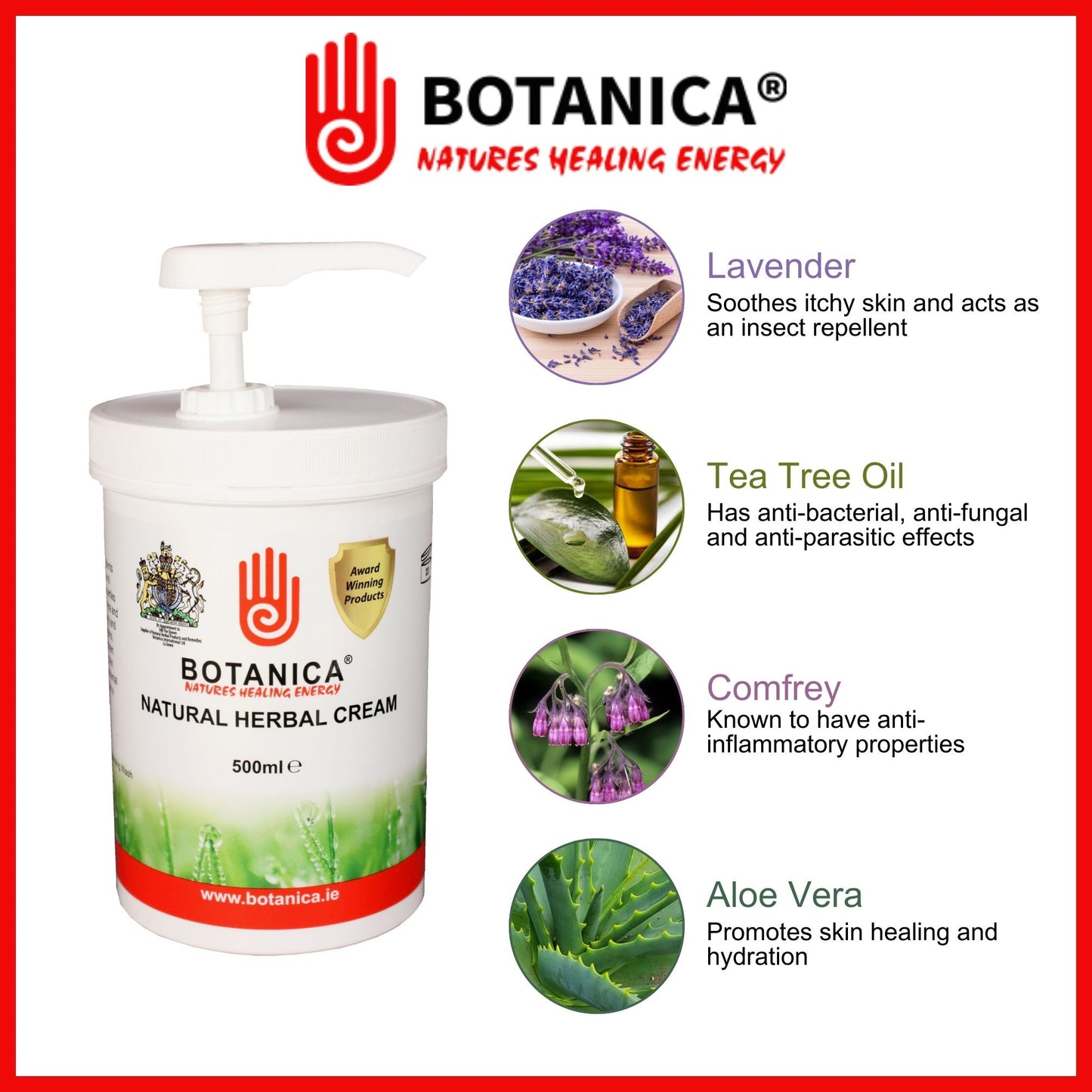 Botanica Natural Herbal Cream 500ml