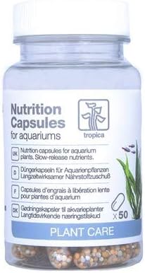 Tropica Nutrition Capsules Plant Fertiliser for Aquariums - 50 capsules - Edward Leonard Conroy Ltd