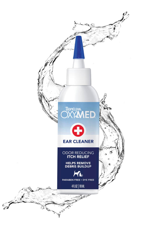 TropiClean OxyMed Ear Cleaner for Pets 118ml - Edward Leonard Conroy Ltd