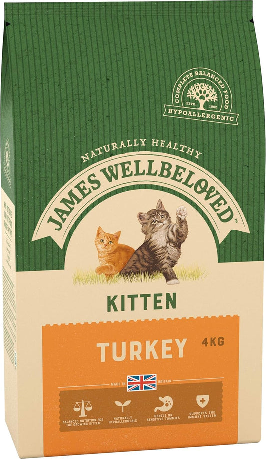 James Wellbeloved Turkey and Rice Cat Food Kitten 4kg - Edward Leonard Conroy Ltd