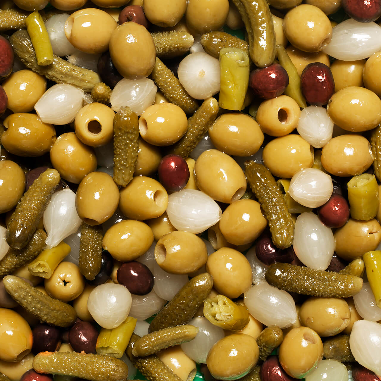 Perelló Cocktail Picante Green Olives and Pickles, 180g