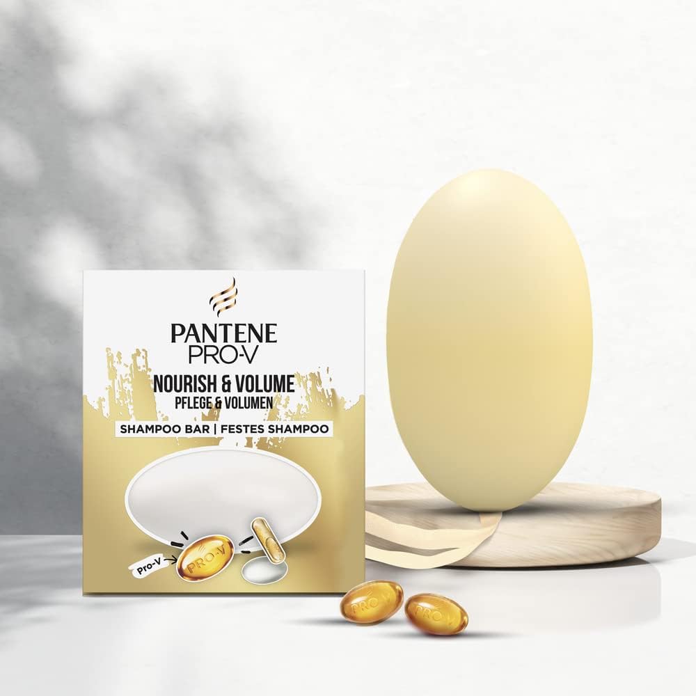 Pantene Nourish & Volume Shampoo Bar for Damaged Hair 70g