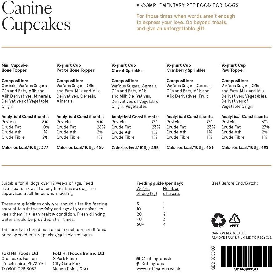 Ruffingtons Canine Cupcakes (9pk)