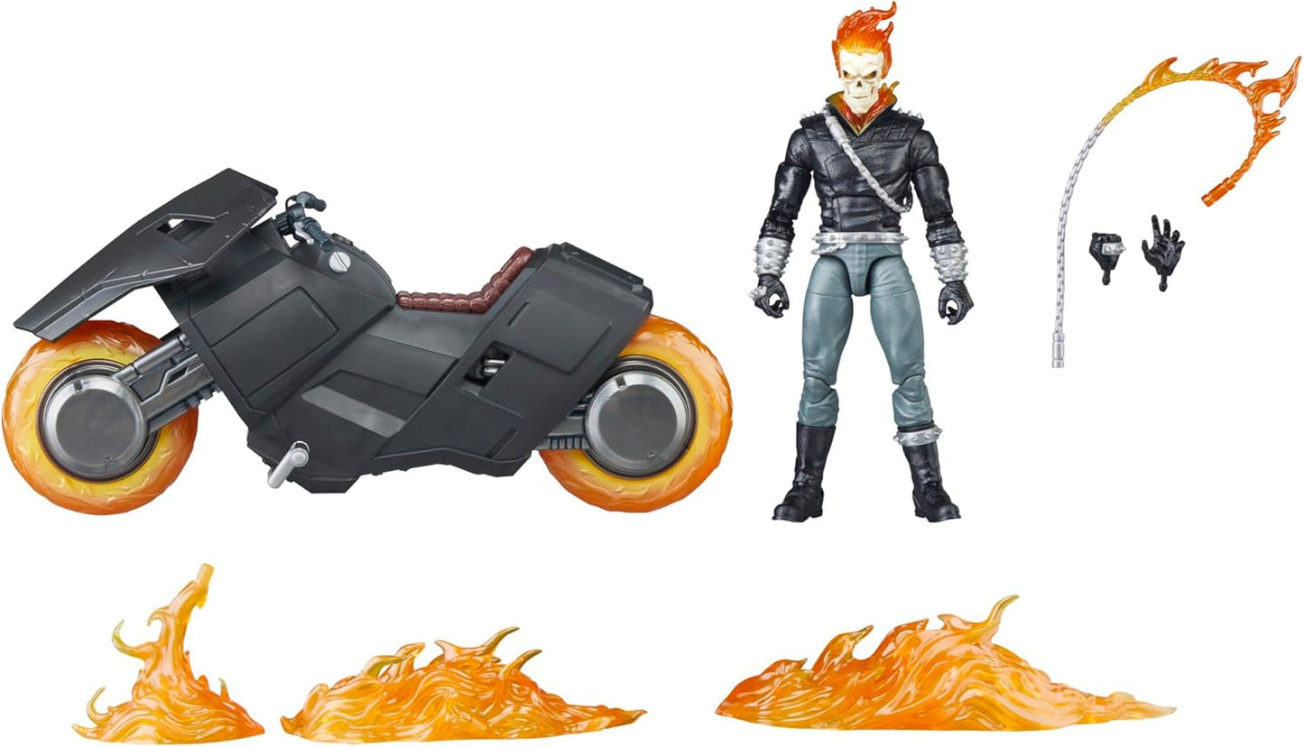 Marvel Legends Series Ghost Rider Anniversary Action Figure with Motorcycle