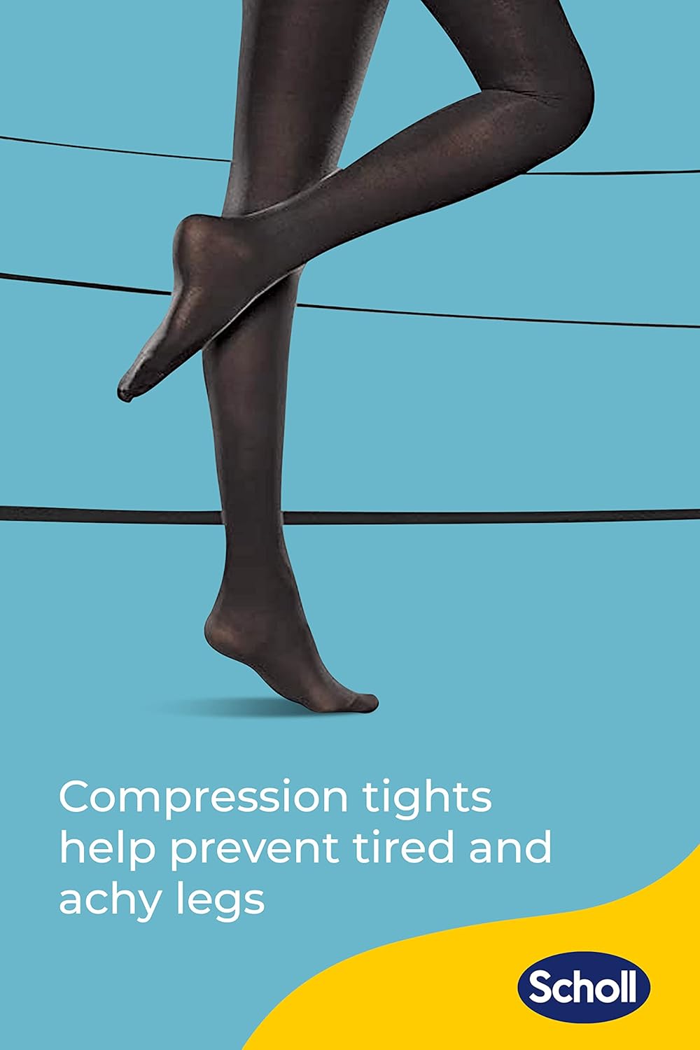Scholl Light Legs Compression Tights 60 Den Black Small