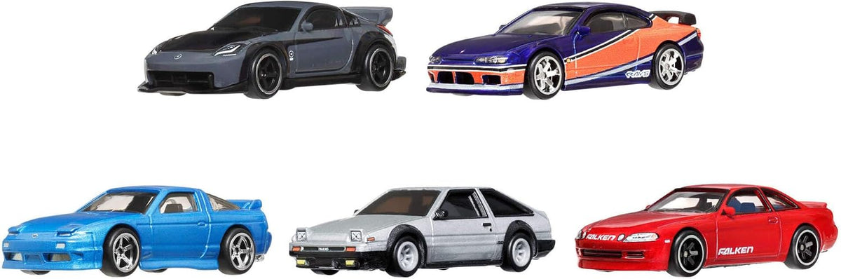 Hot Wheels Fast & Furious Tokyo Drift Bundle | 5-Piece 1:64 Collectible Die-Cast Set