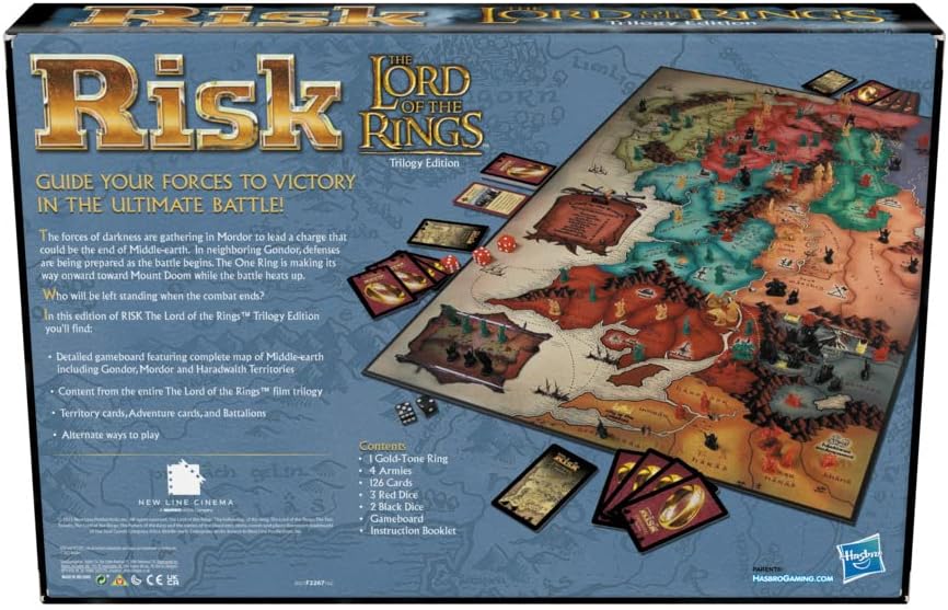 Risk: The Lord of The Rings Trilogy Edition Strategy Board Game