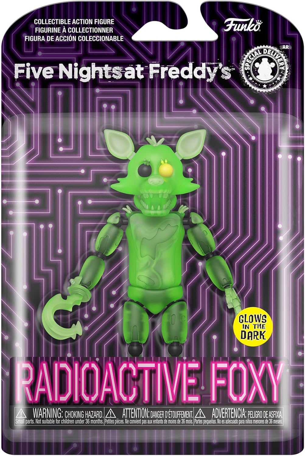 Funko Action Figure: Five Nights At Freddy's (FNAF) - Radioactive Foxy - Edward Leonard Conroy Ltd