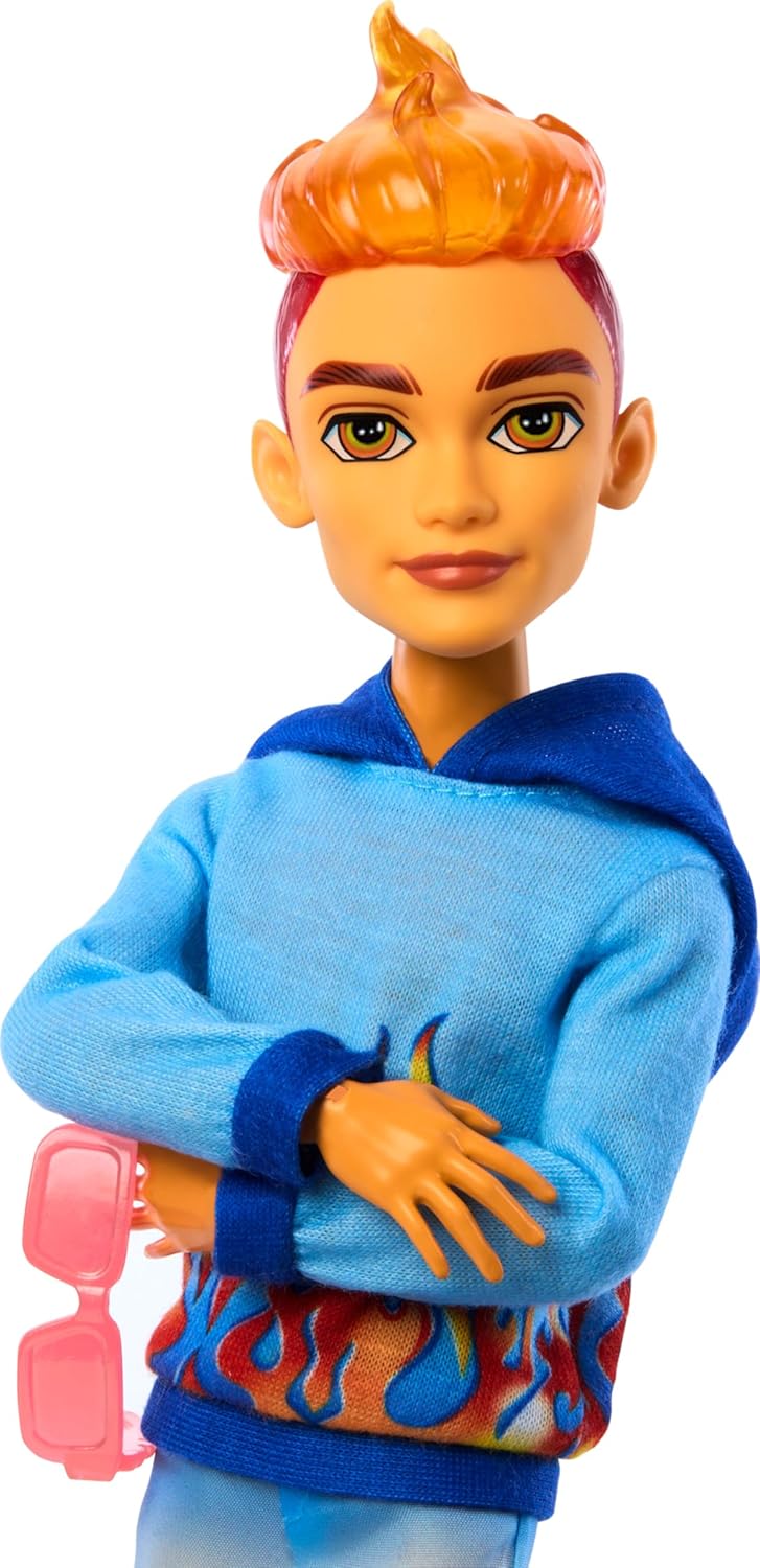 Monster High Scare-adise Island Heath Burns Doll with Flame Hoodie