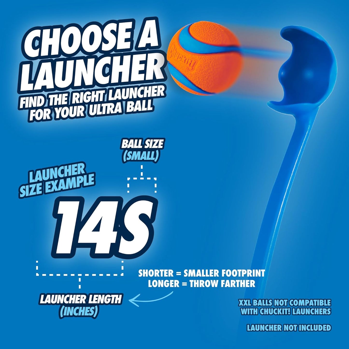Chuckit! Sport 14 Ball Launcher Small 36cm