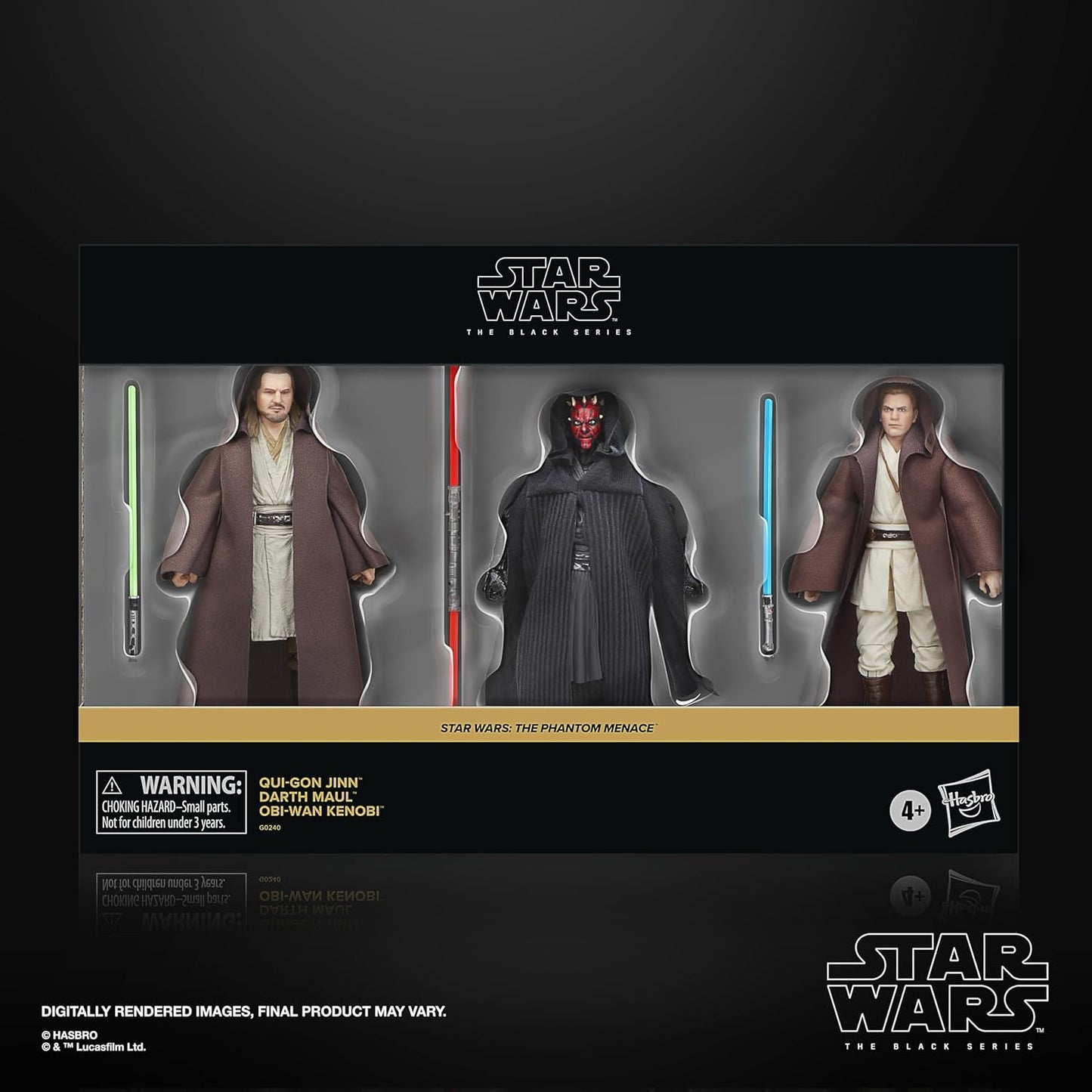 Star Wars The Black Series Qui-Gon Jinn, Darth Maul, Obi-Wan Kenobi