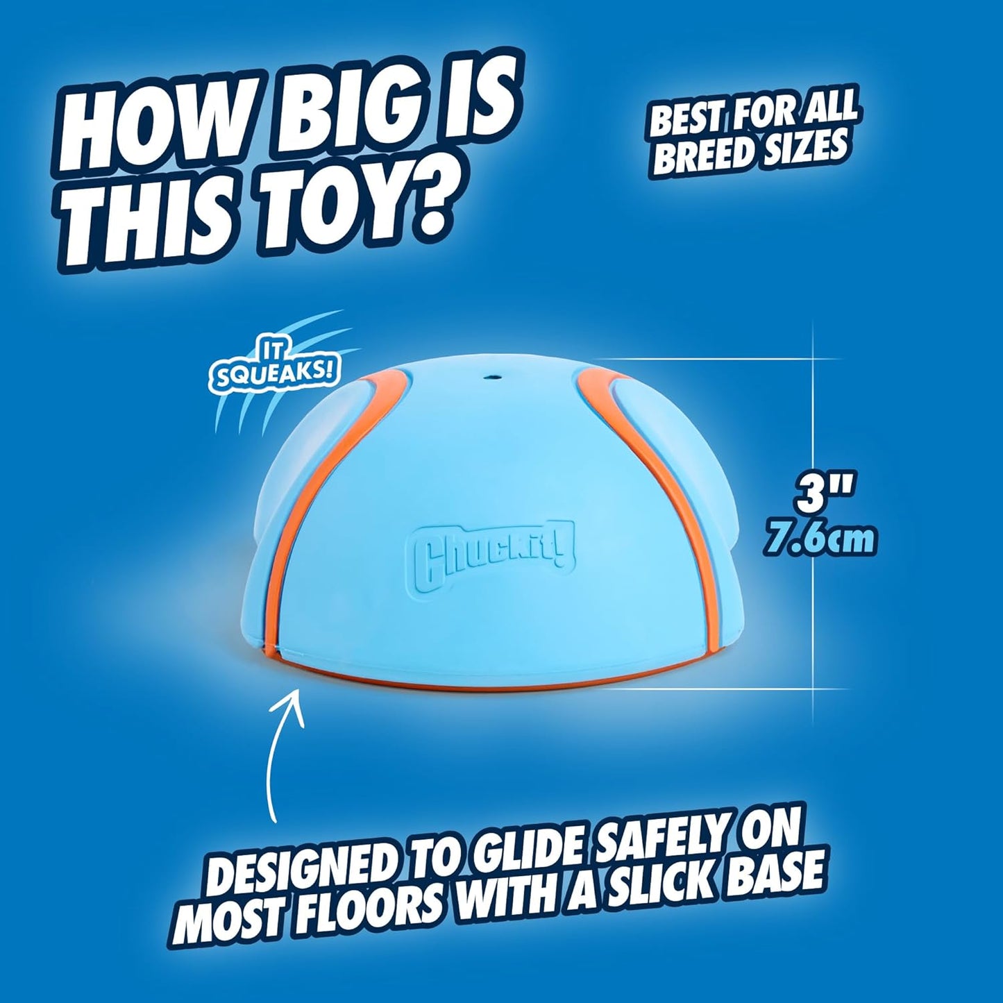 Chuckit! Super Slider Indoor Sliding Squeaker Dog Toy