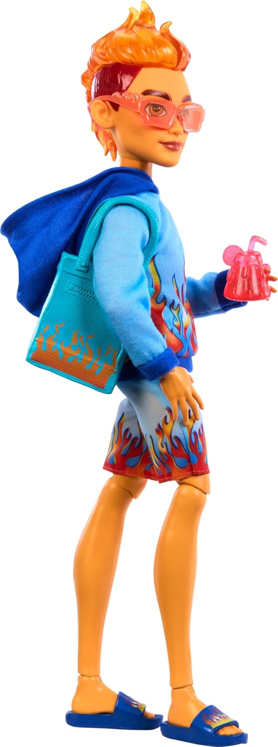 Monster High Scare-adise Island Heath Burns Doll with Flame Hoodie