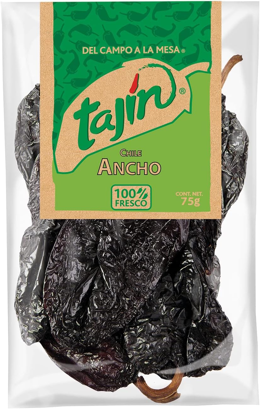 Tajin Dried Ancho Chillies 75g - BBE 08/12/2024 - Edward Leonard Conroy Ltd