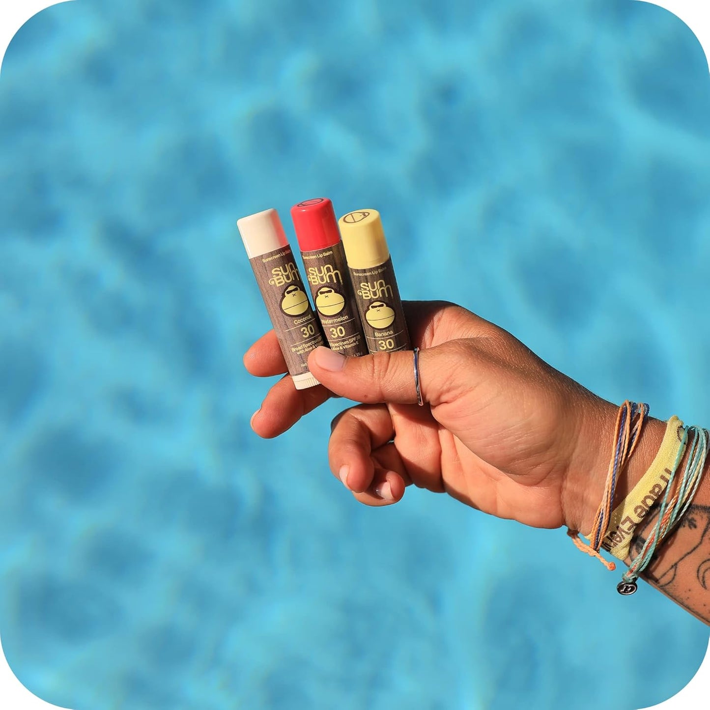 Sun Bum SPF 30 Sunscreen Lip Balm 3-Pack