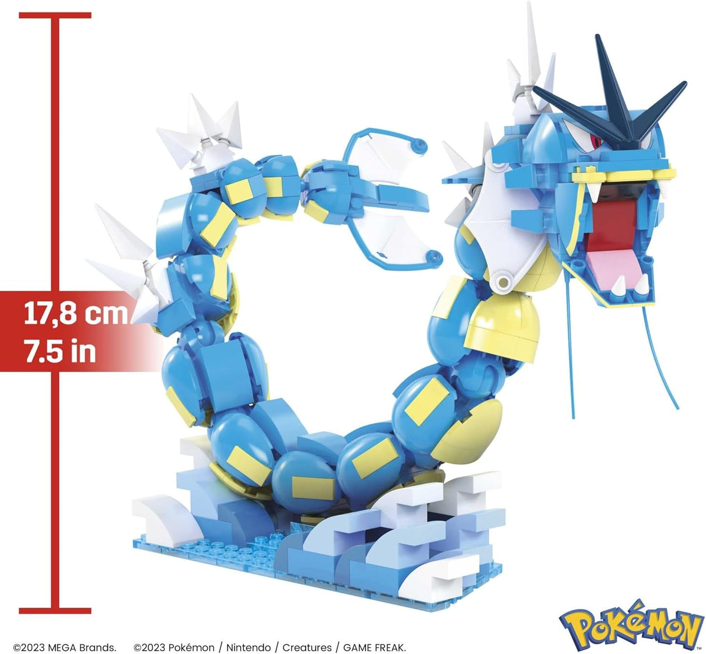 MEGA Pokemon Action Figure Building Toys Set for Kids, Magikarp Evolution Set, HNT95