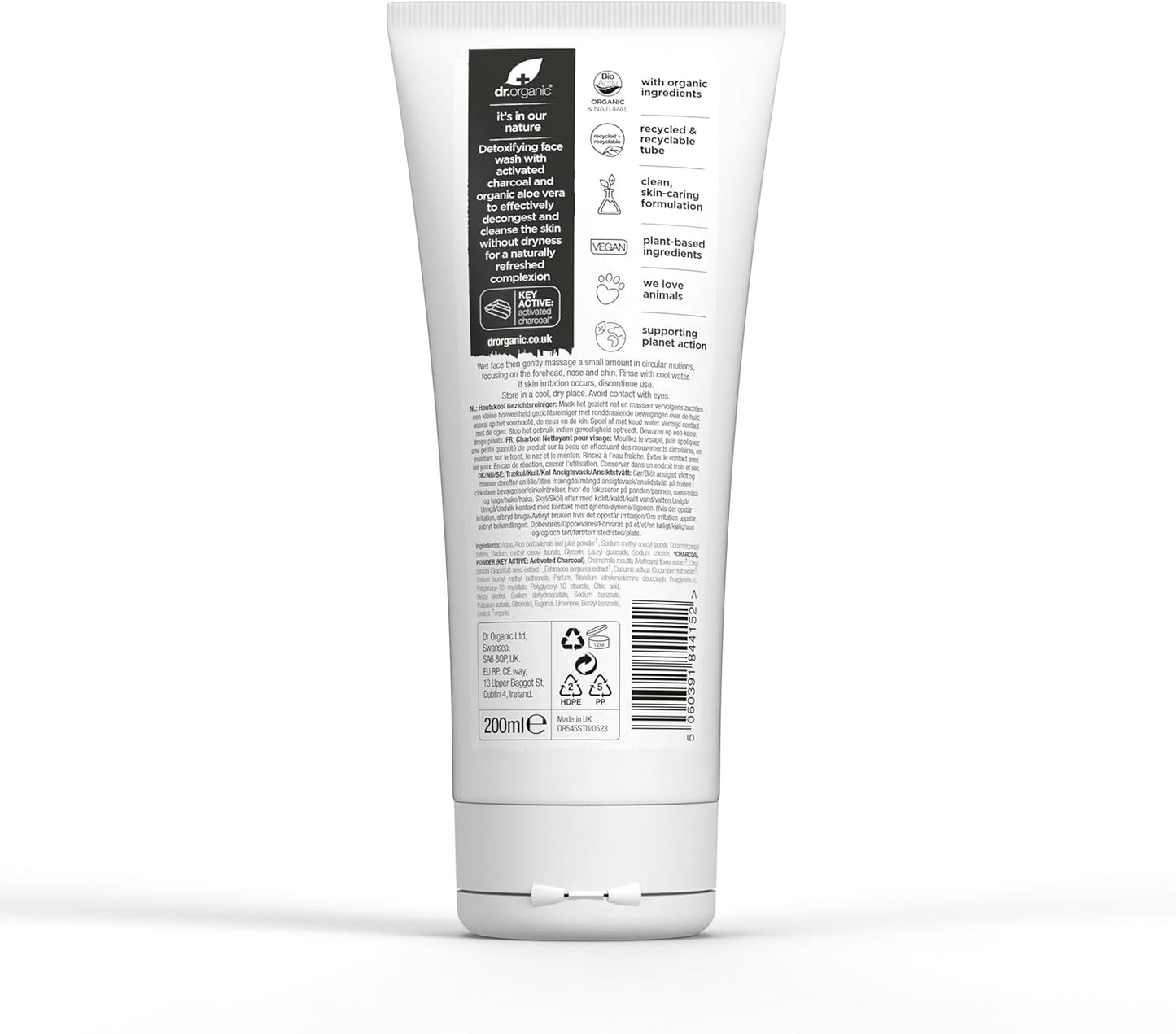 Dr. Organic Charcoal Face Wash 200ml