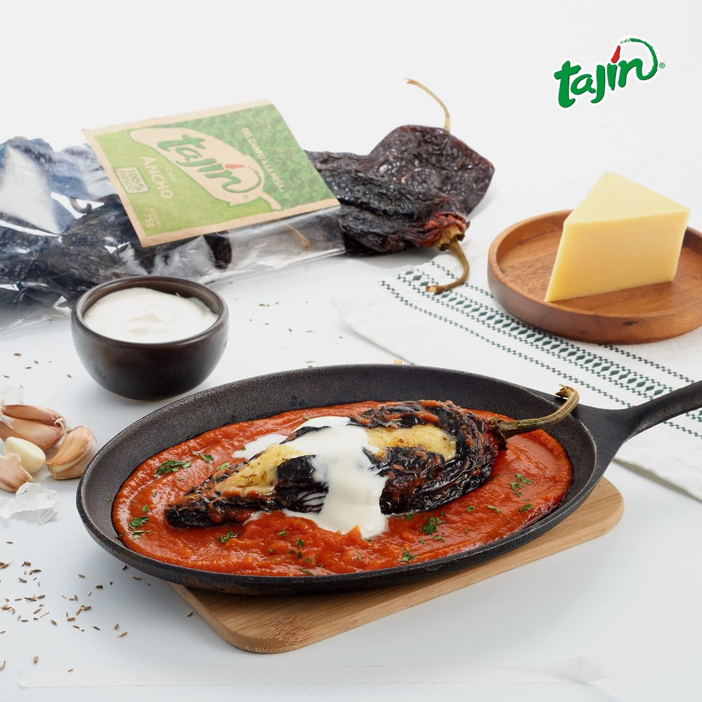 Tajin Dried Ancho Chillies 75g - BBE 08/12/2024