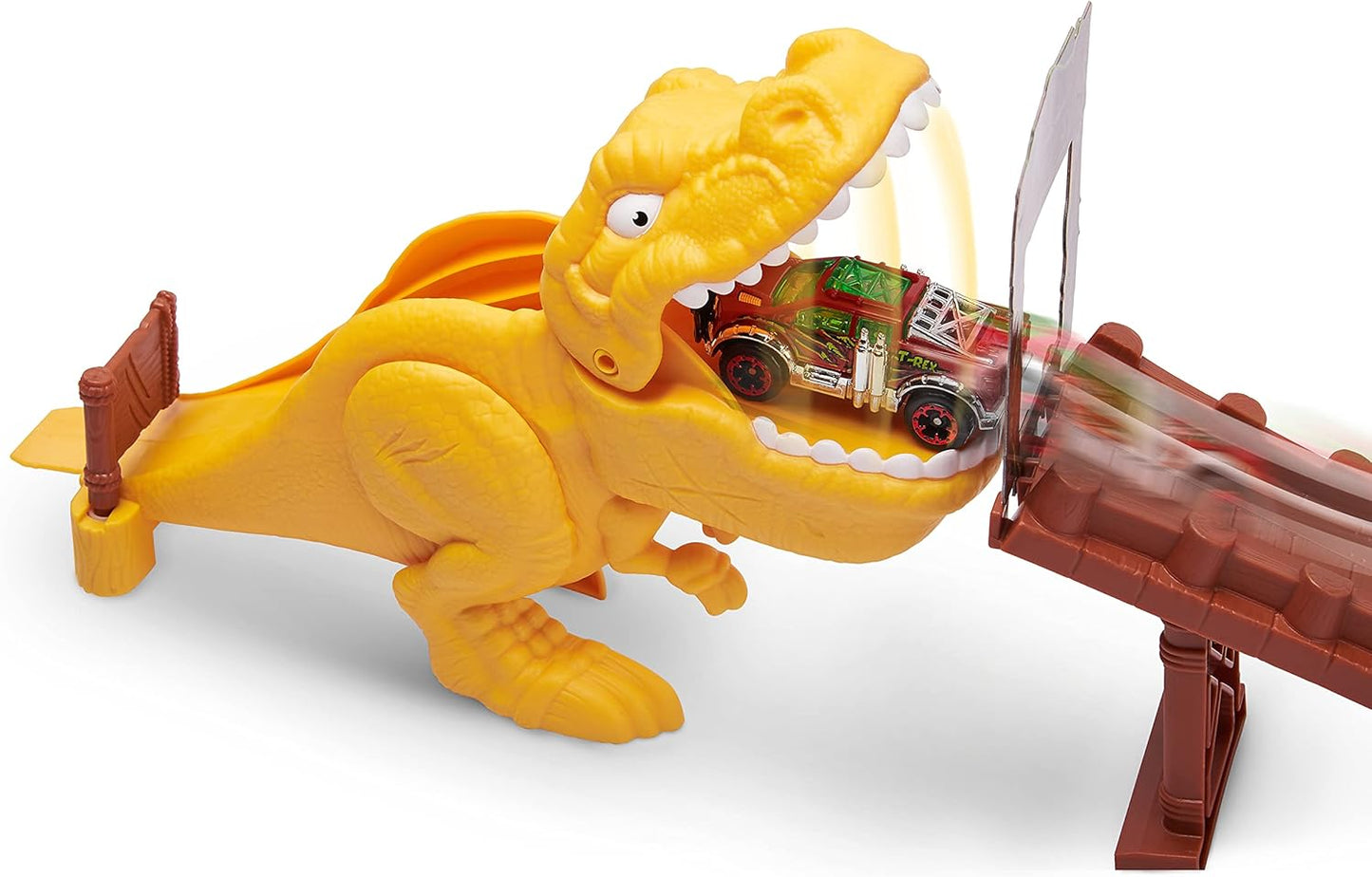 Zuru Metal Machines T-Rex Attack Building Playset with Mini Racing Car