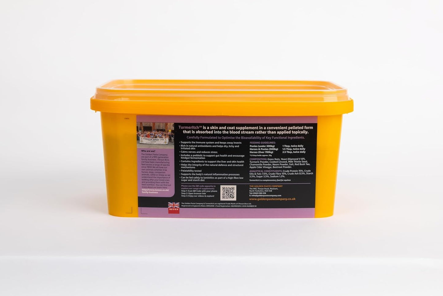The Golden Paste Company TurmerItch for Horses 1.5kg Skin & Coat Supplement