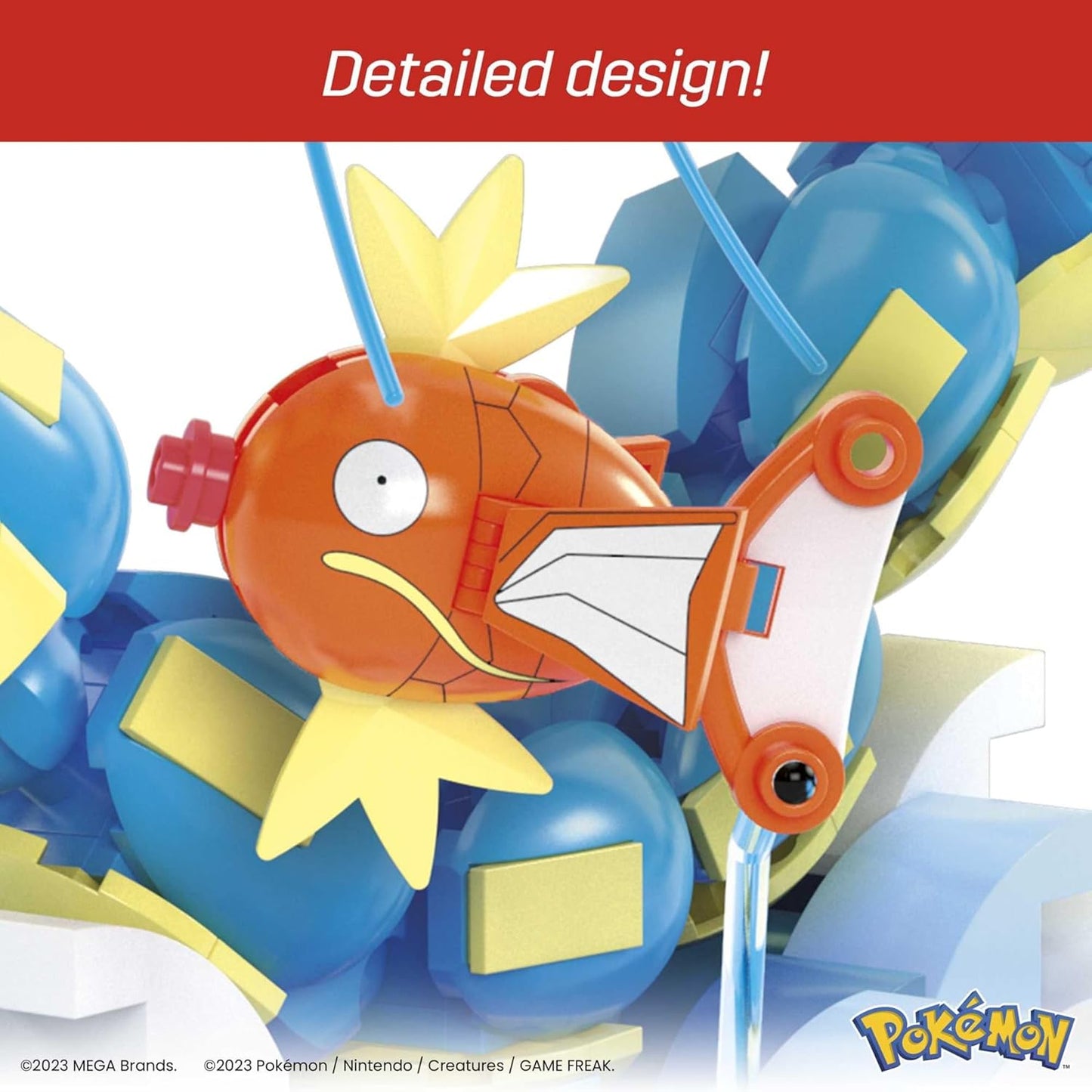 MEGA Pokemon Action Figure Building Toys Set for Kids, Magikarp Evolution Set, HNT95