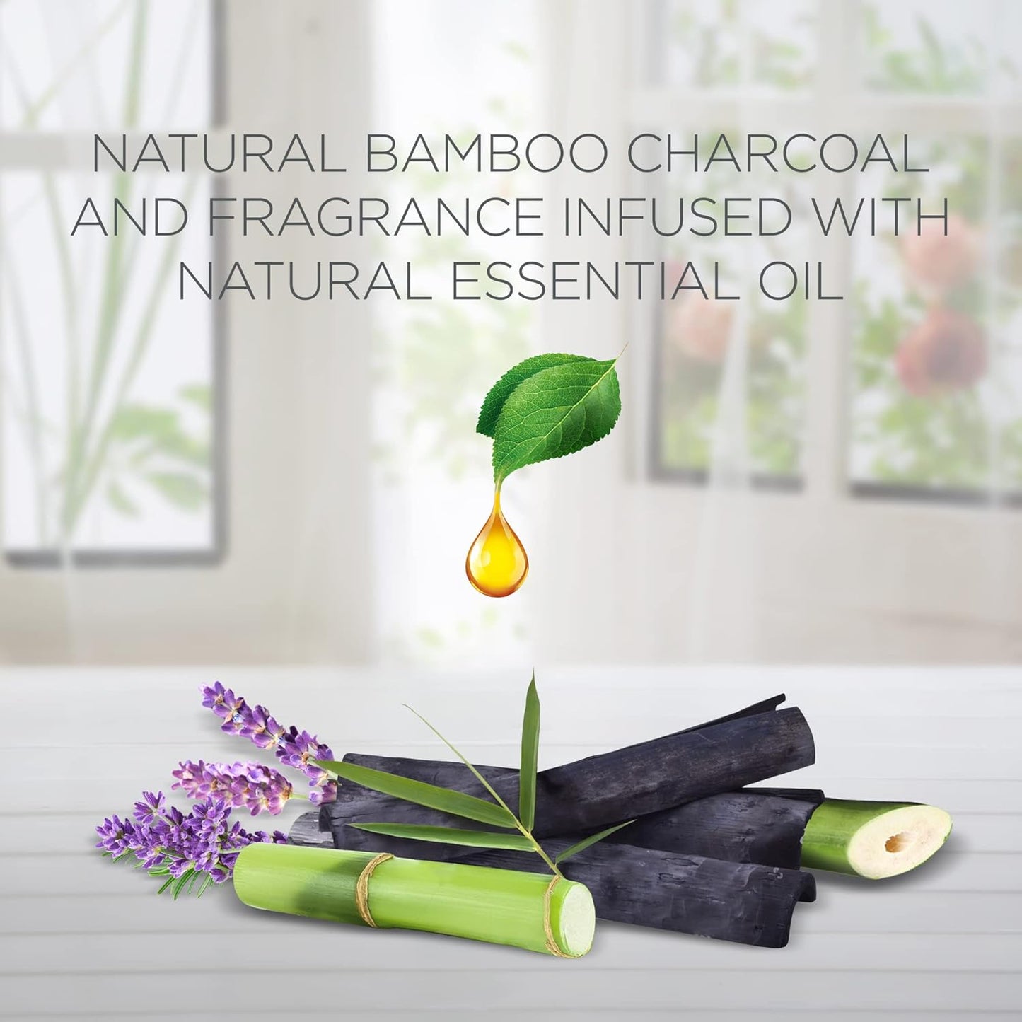 Air Wick Bamboo Odour Removing Charcoal Bags Lavender - 2 x 170g