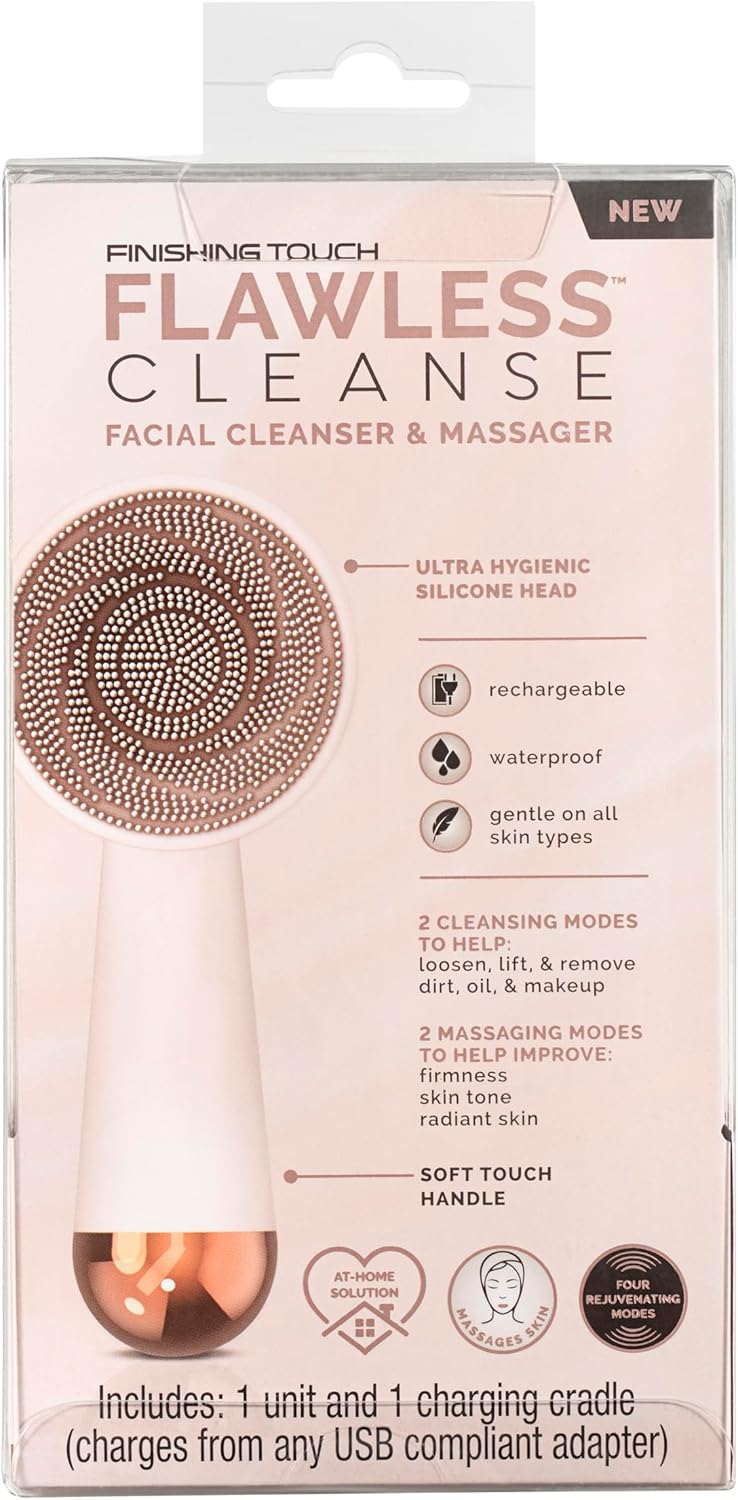 Finishing Touch Flawless Cleanse - Electric Face Cleanser & Exfoliator with Brush
