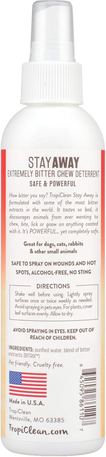 TropiClean Stay Away Chew Determent Spray 236ml