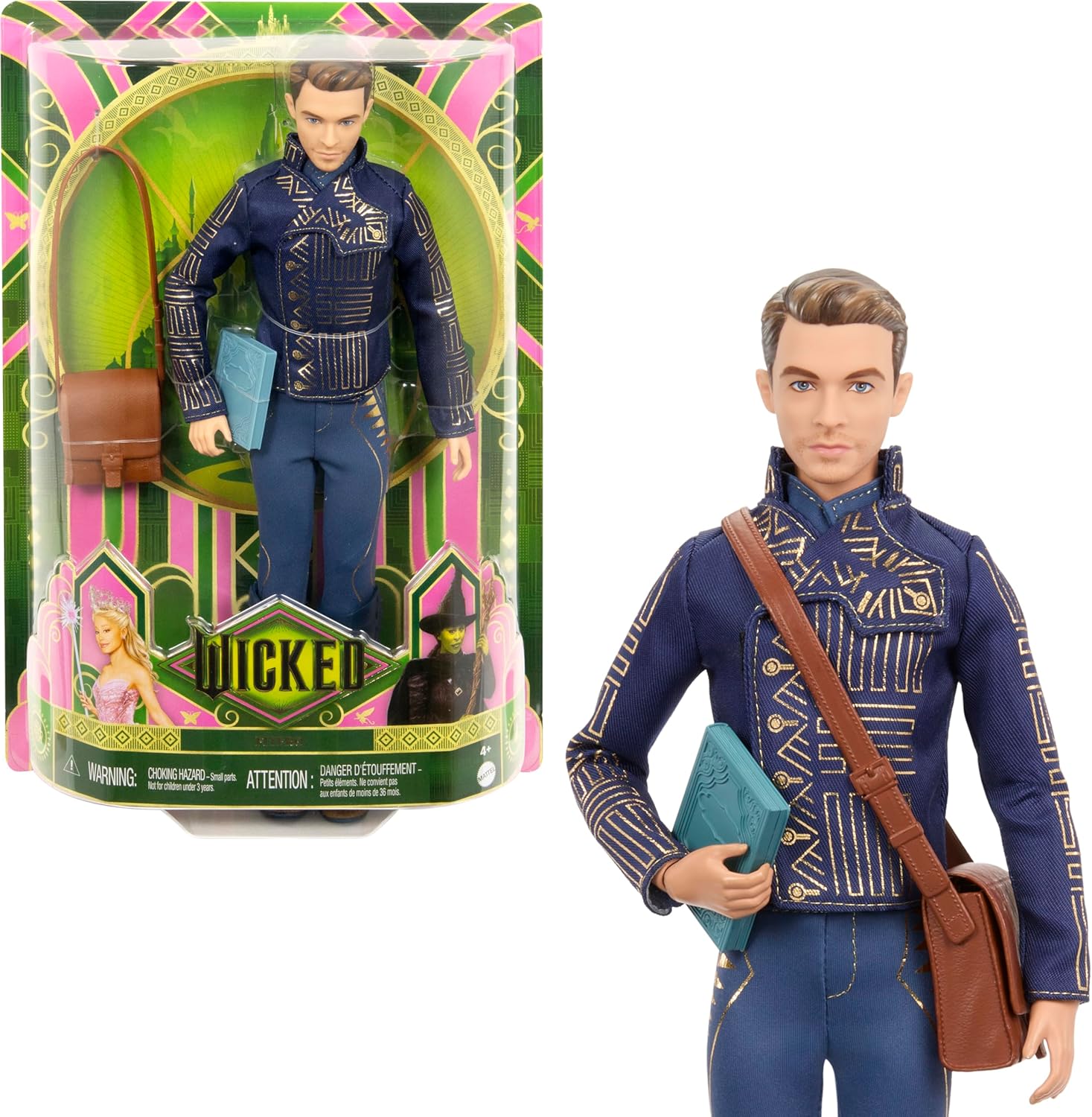 Mattel Wicked Movie Fiyero Doll with School Uniform, Satchel and Textbook Accessories - Edward Leonard Conroy Ltd