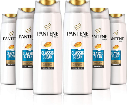 Pantene Pro-V Classic Clean Shampoo For All Hair Type, 400ml - Pack of 6
