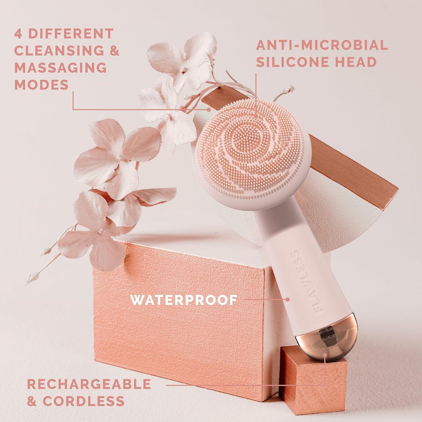 Finishing Touch Flawless Cleanse - Electric Face Cleanser & Exfoliator with Brush