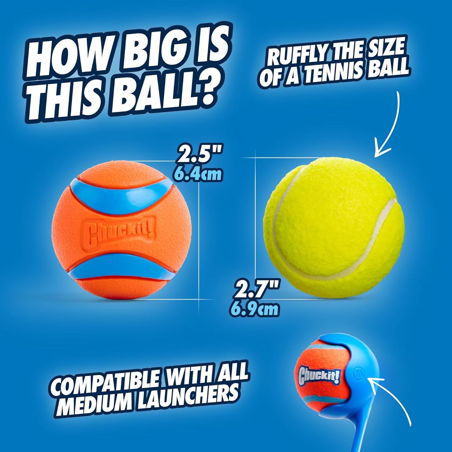 Chuckit! Bucket including 8 Ultra Balls Medium