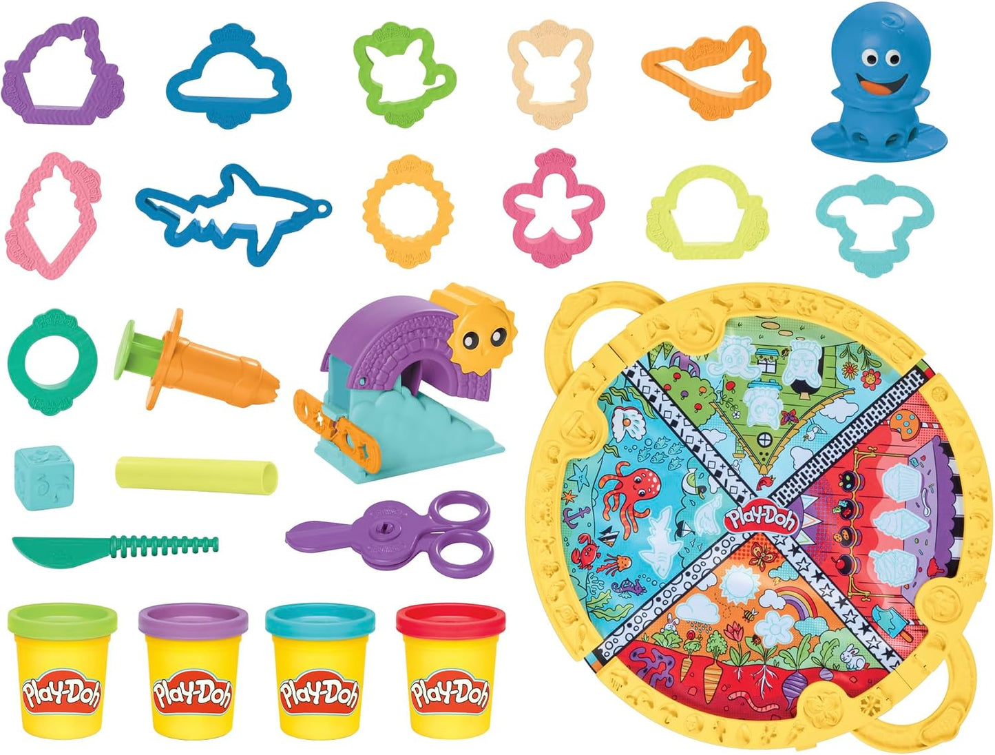 Play-Doh Fold 'n Go Playmat Starter Playset | Portable Arts & Crafts Kit