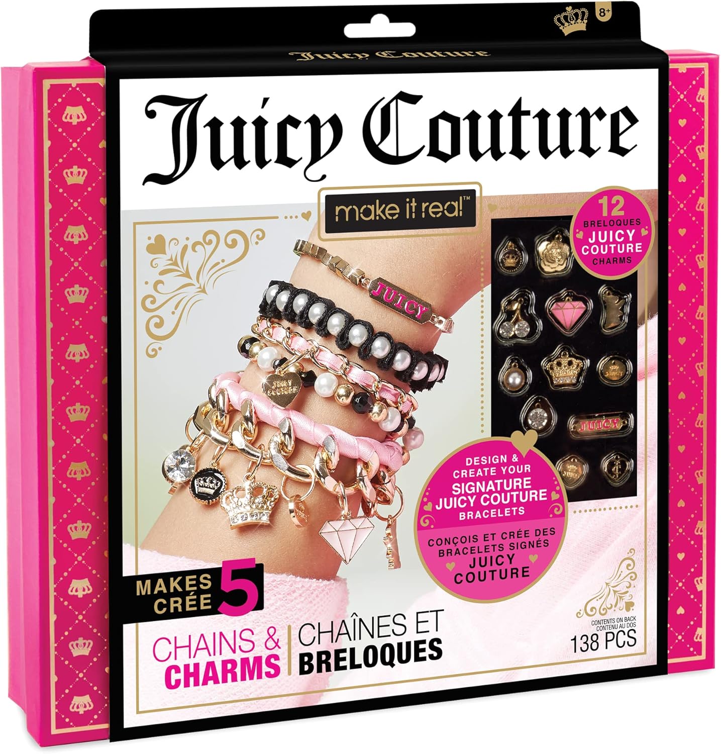 Make It Real Juicy Couture Chains & Charms DIY Bracelet Craft Set - Edward Leonard Conroy Ltd