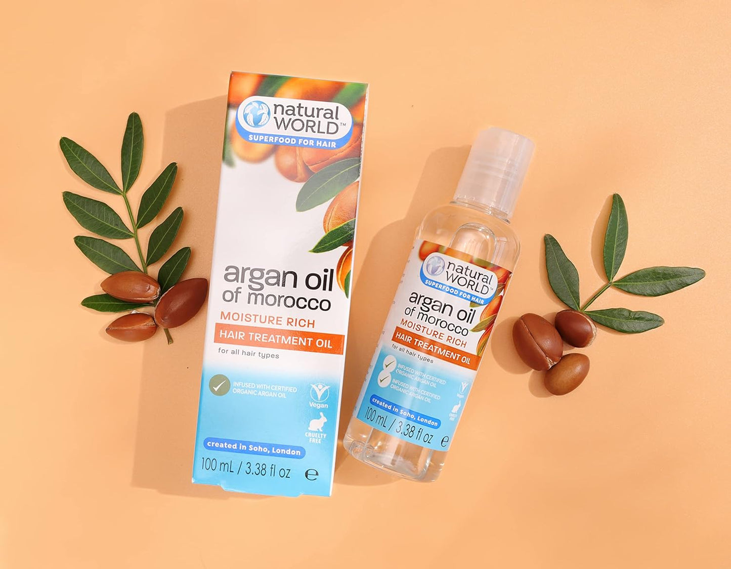 Natural World Argan Oil Hair Treatment Oil 100ml