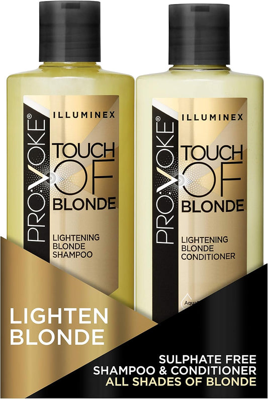 PROVOKE Illuminex Touch of Blonde Lightening Blonde Shampoo and Conditioner Duo Pack 200ml - Edward Leonard Conroy Ltd