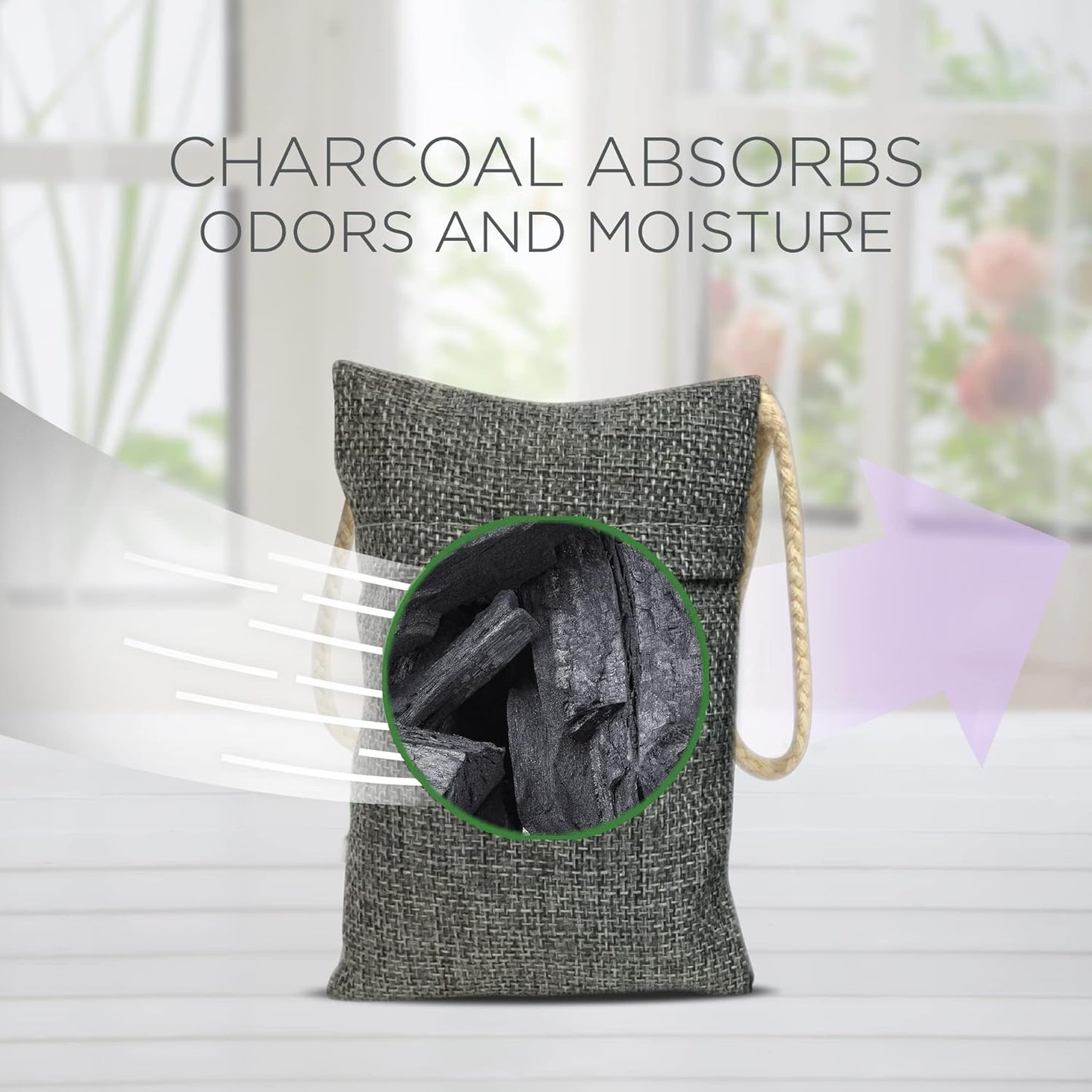 Air Wick Bamboo Odour Removing Charcoal Bag Lavender 2 x 170g