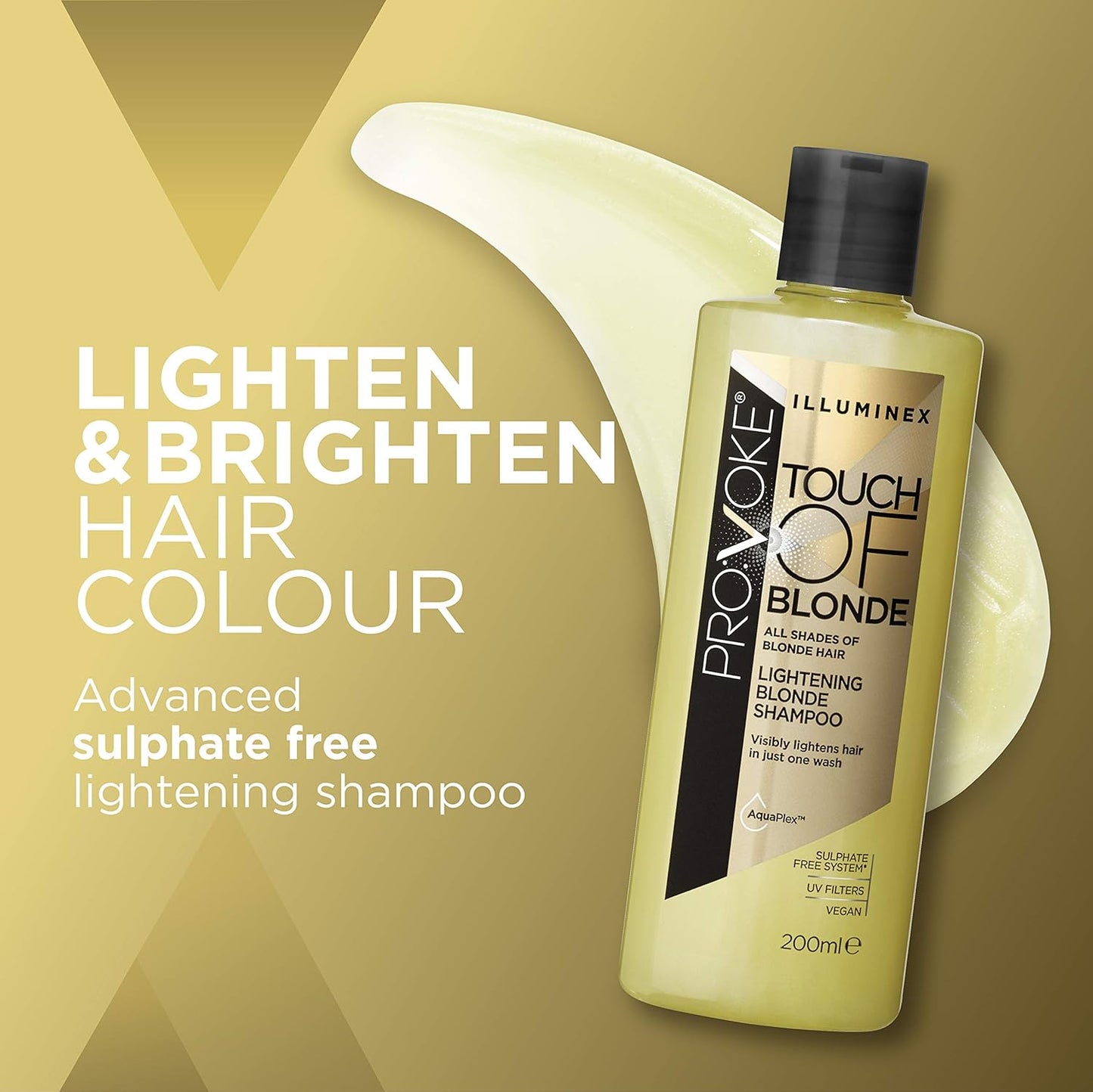PROVOKE Illuminex Touch of Blonde Lightening Blonde Shampoo and Conditioner Duo Pack 200ml