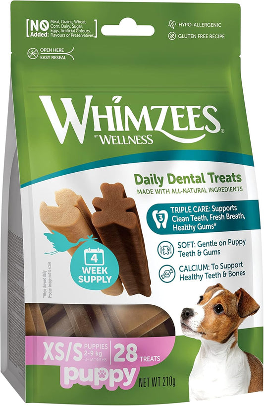 Whimzees XS/S Puppy Dental Chews - 28 Pack - Edward Leonard Conroy Ltd