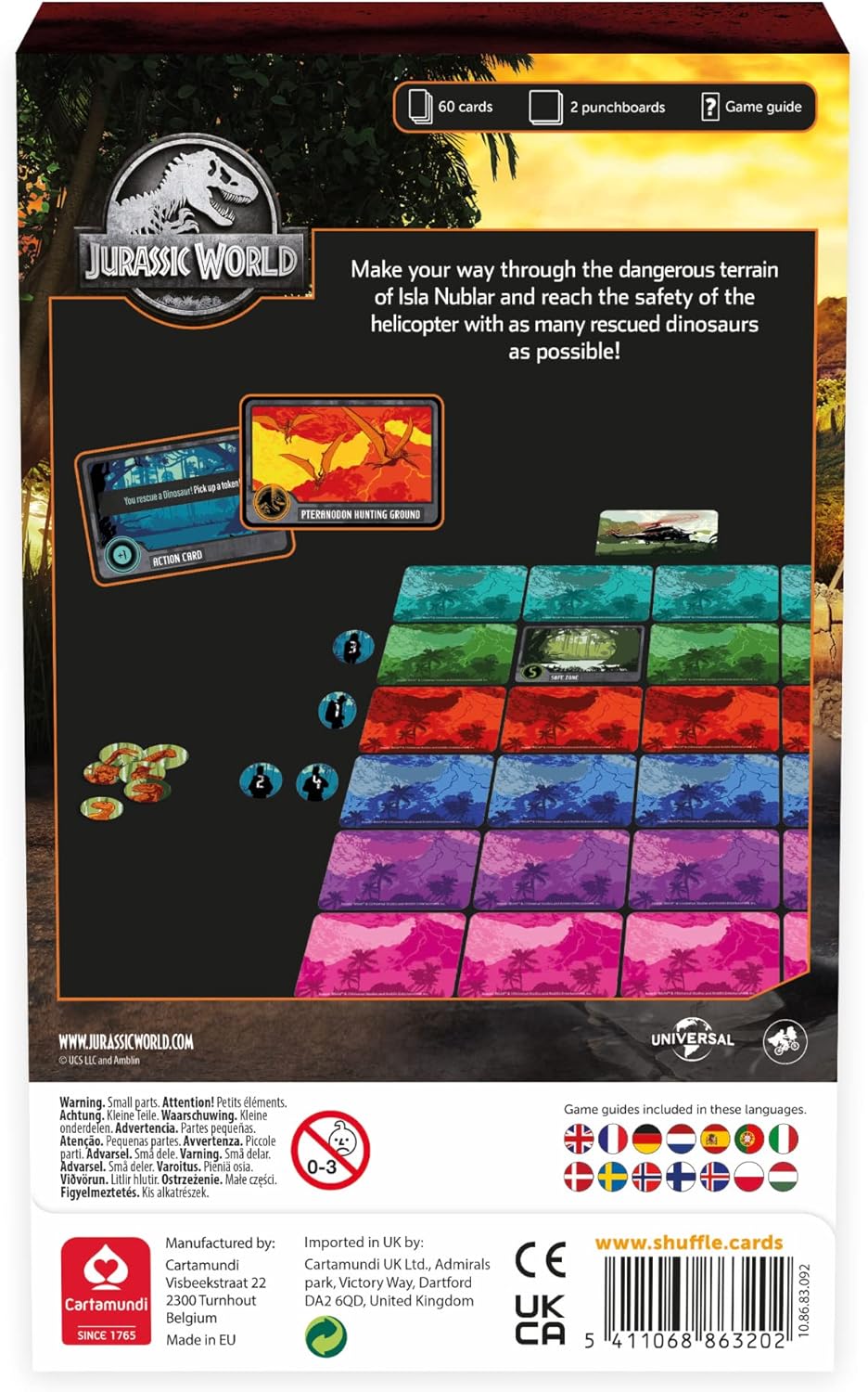 Shuffle Games - Jurassic World Escape The Island Card Game