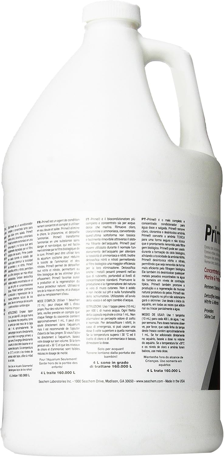 Seachem Prime Concentrated Conditioner, 4 Litre