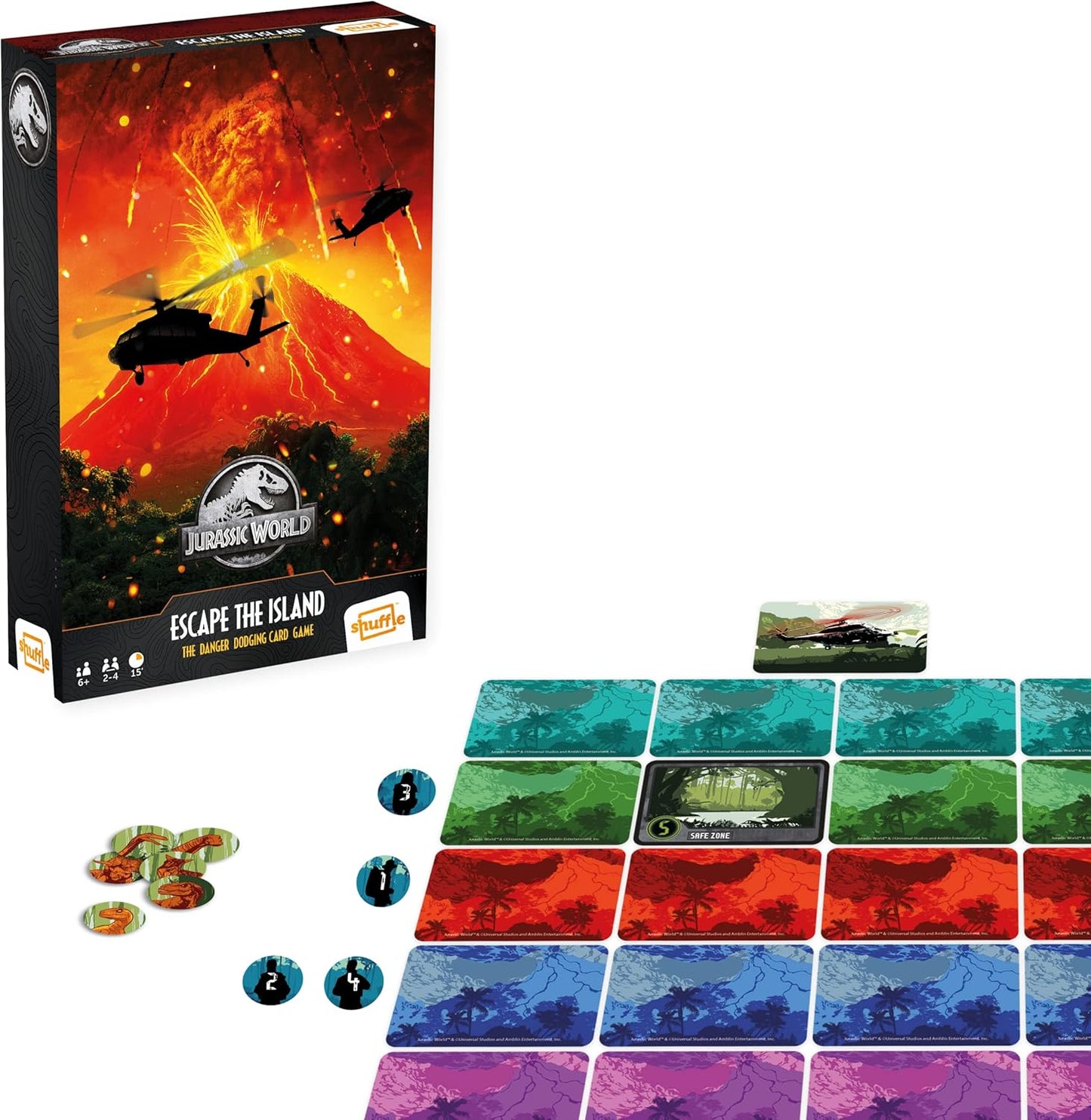 Shuffle Games - Jurassic World Escape The Island Card Game