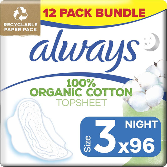 Always Cotton Protection Ultra Normal Sanitary Pads Size 3 x96 - Edward Leonard Conroy Ltd